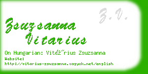 zsuzsanna vitarius business card